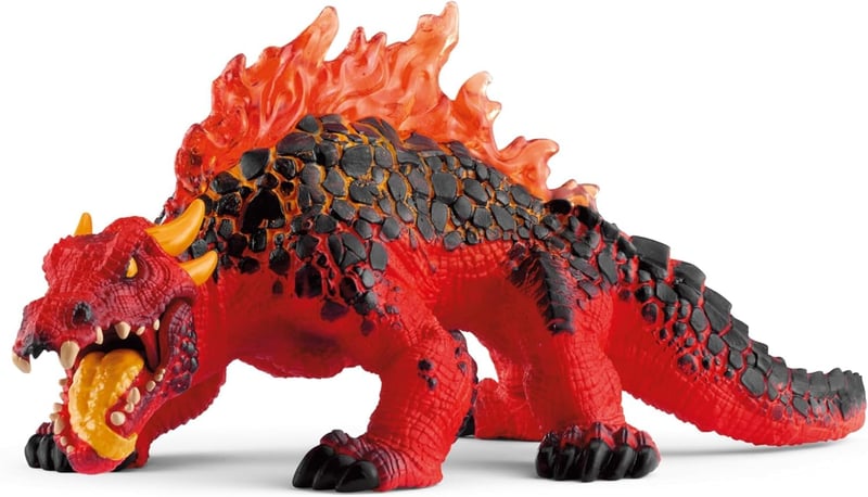 Schleich Eldrador Creatures Magmawaran 70156 figúrka obrovského jašterieho monštra s pohyblivou čeľusťou pre deti od 7 rokov, 18x8x8 cm
