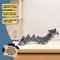 Schleich ELDRADOR Creatures Tieňový červ 70830 zberateľská figúrka príšery s pohyblivým telom pre dievčatá a chlapcov od 7 rokov 5x26x4 cm 8