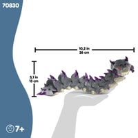 Schleich ELDRADOR Creatures Tieňový červ 70830 zberateľská figúrka príšery s pohyblivým telom pre dievčatá a chlapcov od 7 rokov 5x26x4 cm 6