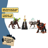 Schleich ELDRADOR Creatures štartovacia sada 72179 – Ohnivý bežec, Snehový vlk, Kamenné monštrum a Superzbraň – 5-dielna sada figúrok príšer od 7 rokov 3