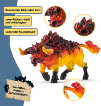 Schleich ELDRADOR Csataküzdőtér: Láva vs. Árnyék - 71 részes szörnycsata készlet kristályokkal, egymásra rakható barlangokkal, 7+ éves gyere 7