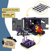 Schleich ELDRADOR Csataküzdőtér: Láva vs. Árnyék - 71 részes szörnycsata készlet kristályokkal, egymásra rakható barlangokkal, 7+ éves gyere 4