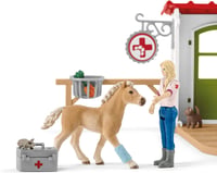 SCHLEICH Farm World Állatorvosi Rendelő Játékszett 43 Darabos - Állatorvossal, Lófigurával és Háziállatokkal, 3-8 Éves Gyerekeknek 9