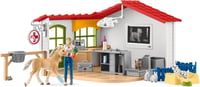 SCHLEICH Farm World Állatorvosi Rendelő Játékszett 43 Darabos - Állatorvossal, Lófigurával és Háziállatokkal, 3-8 Éves Gyerekeknek 2