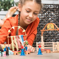 Schleich Farm World Pony Agility Starter Set 42481 – Set de joacă cu 2 ponei, traseu cu obstacole și accesorii, 48 piese, de la 3 ani 2