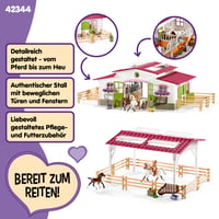Schleich Horse Club 42344 Set za igru farma konja s figurama i konjima, komplet od 97 dijelova, za djecu od 5 godina i stariju 3