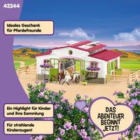 Schleich Horse Club 42344 Set za igru farma konja s figurama i konjima, komplet od 97 dijelova, za djecu od 5 godina i stariju 6
