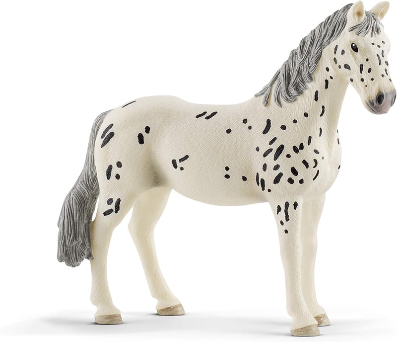 Figúrka koňa Schleich Horse Club Knabstrupper kobyla 13910 – detailne spracovaná figúrka koňa pre deti, 12x4x11 cm, darček pre dievčatá a chlapcov