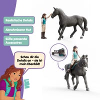 Set de joacă Schleich Horse Club Lisa și Storm 42712 cu figurină articulată și accesorii pentru echitație, 6 piese, începând cu vârsta de 5 ani 2
