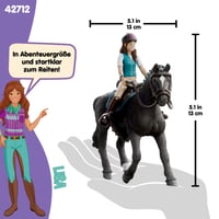 Set de joacă Schleich Horse Club Lisa și Storm 42712 cu figurină articulată și accesorii pentru echitație, 6 piese, începând cu vârsta de 5 ani 5
