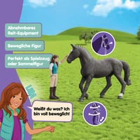 Set de joacă Schleich Horse Club Lisa și Storm 42712 cu figurină articulată și accesorii pentru echitație, 6 piese, începând cu vârsta de 5 ani 4