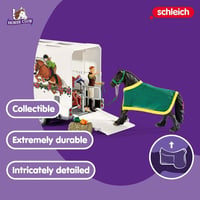 Herná súprava Schleich Horse Club Pick-up s prívesom pre kone 42346 – 38 dielov, auto, príves, kôň, 2 figúrky a doplnky, od 5 rokov 3