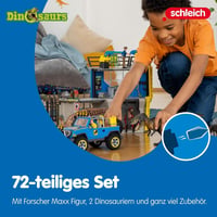 SCHLEICH Nagy Dinoszaurusz Kutatóállomás 72 részes játékszett 2 dinóval és Maxx kutatóval, 4-12 éves gyerekeknek 3