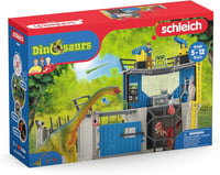 SCHLEICH Nagy Dinoszaurusz Kutatóállomás 72 részes játékszett 2 dinóval és Maxx kutatóval, 4-12 éves gyerekeknek 9
