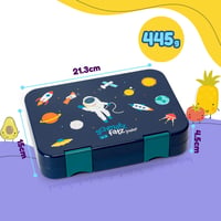 Schmatzfatz Junior Bento kutija za užinu za djecu - s uklonjivim umetkom, 4 ili 6 pretinaca, nepropusna, bez BPA, periva u perilici posuđa, za školu i vrtić 7