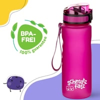 Klarstein schmatzfatz dječja boca za vodu 500 ml, nepropusna, bez BPA, za sport, planinarenje, školu, fitness, s umetkom za voće, prozirni dizajn 2