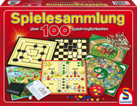 Schmidt Spiele 49147 Hracia súprava – 100 hier v jednej škatuli, spoločenská hra pre deti aj dospelých 1