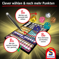 Kocková hra Schmidt Spiele 49384 Clever hoch Drei – séria Klein & Fein – strategická spoločenská hra pre deti a dospelých 6