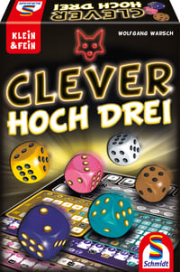 Kocková hra Schmidt Spiele 49384 Clever hoch Drei – séria Klein & Fein – strategická spoločenská hra pre deti a dospelých 1