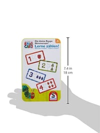 Schmidt Spiele 51238 Hladná húsenica, počítacia cestovná hra v kovovej krabičke – detská spoločenská hra 5