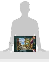 Schmidt Spiele 59624 Thomas Kinkade Kaviareň na Talianskej riviére, 1000-dielne puzzle pre dospelých 5