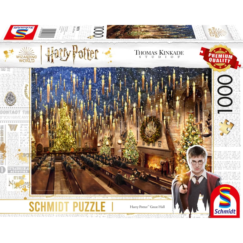 Puzzle Schmidt Thomas Kinkade Wizarding World Harry Potter Veľká sieň - 1000 dielikov