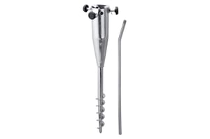 Schneider 888-00 podno sidro za vrtni suncobran, čelični nosač za tlo, 50 cm, srebrno, 1,4 kg