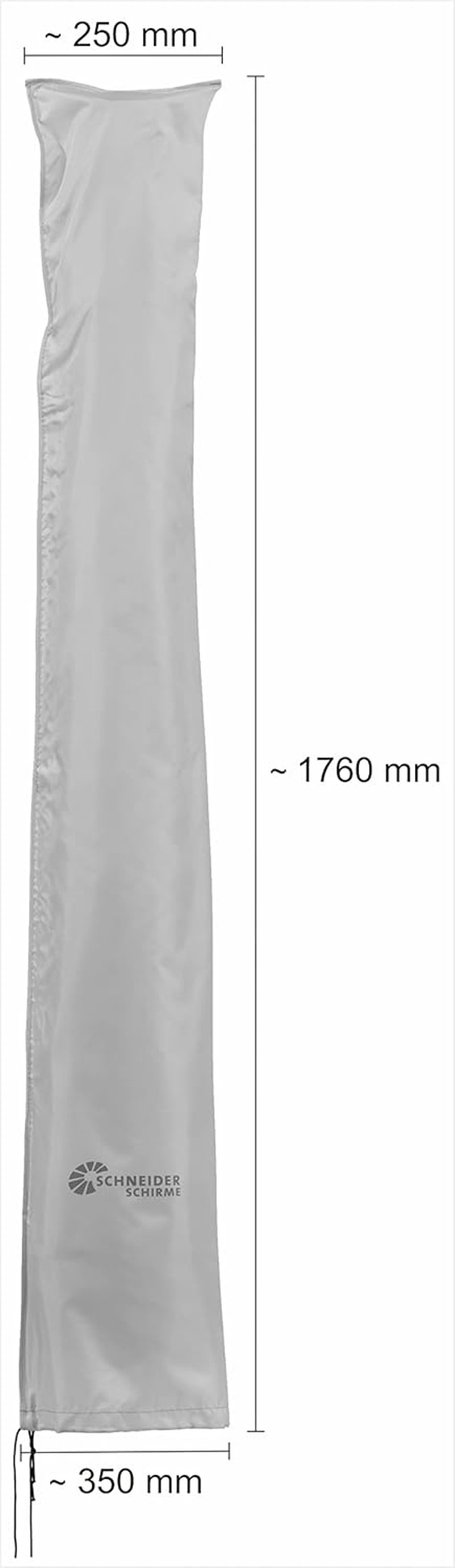 Schneider esernyő- és napernyő védőhuzat ezüstszürke 300 cm átmérőig - Protective cover for sun umbrellas