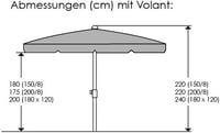 Schneider Locarno kerti napernyő 200 cm kör alakú természetes szín - 200 cm, Natural 7
