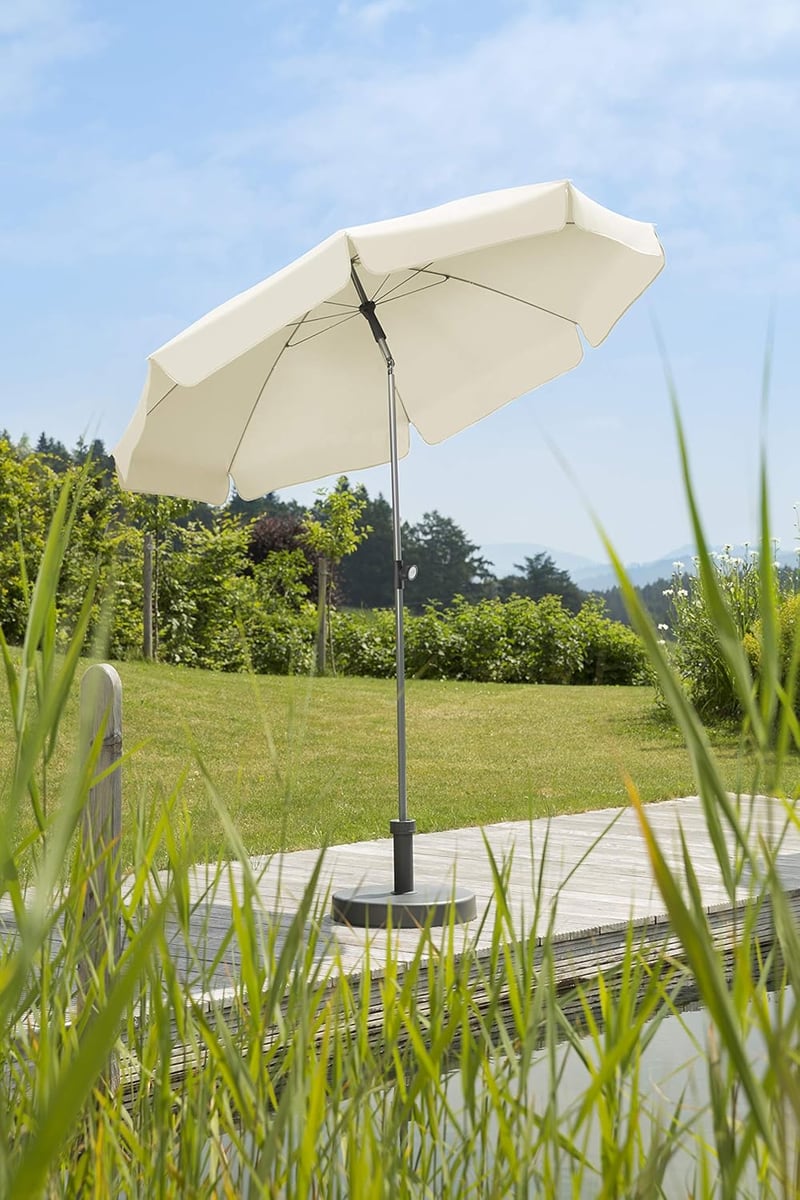 Schneider Locarno kerti napernyő 200 cm kör alakú természetes szín - 200 cm, Natural