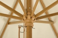 Schneider Malaga kerti napernyő, natúr, 300 cm átmérő, kerek, alumínium/acél váz, poliészter ernyő, 7,2 kg 5