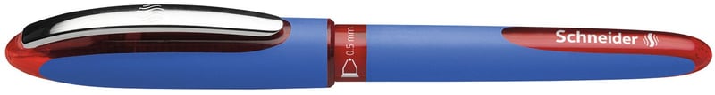 Roller Schneider One Hybrid C 05, 0,5 mm kužeľovitý hrot, červený atrament, precízne písanie