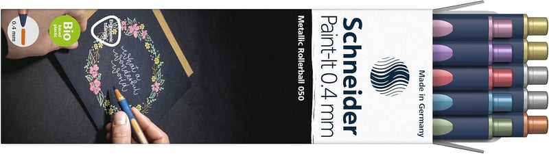 Schneider Paint-It Metallic 0,4mm Rollertoll 10db Vegyes Szín Gyorszszáradó - Set of 10