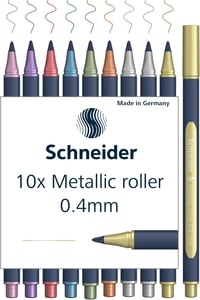 Schneider Paint-It Metallic 0,4mm Rollertoll 10db Vegyes Szín Gyorszszáradó - Set of 10 1