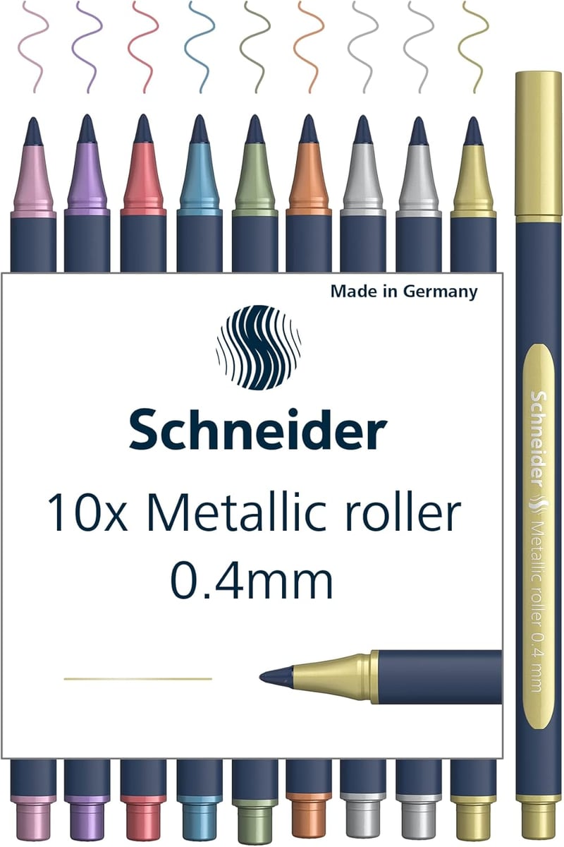 Schneider Paint-It Metallic 0,4mm Rollertoll 10db Vegyes Szín Gyorszszáradó - Set of 10