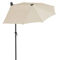 Polovičný slnečník Schneider Salerno Mezza, 150x150 cm, hranatý, oceľová konštrukcia, polyester, prírodná farba 5