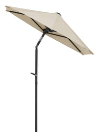Polovičný slnečník Schneider Salerno Mezza, 150x150 cm, hranatý, oceľová konštrukcia, polyester, prírodná farba 3