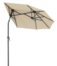 Polovičný slnečník Schneider Salerno Mezza, 150x150 cm, hranatý, oceľová konštrukcia, polyester, prírodná farba 6
