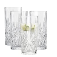 Schott Zwiesel Show Longdrink Pohár Szett (4 db) - Relieffdíszes Kristályüveg, Mosogatógépben Mosható, Átlátszó 1