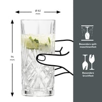 Schott Zwiesel Show Longdrink Pohár Szett (4 db) - Relieffdíszes Kristályüveg, Mosogatógépben Mosható, Átlátszó 10