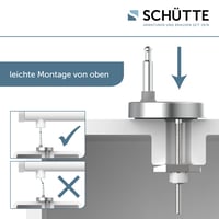 Schütte 82910 Duroplast WC daska, D-oblik, bijela, sa sustavom mekog zatvaranja i brzim otpuštanjem, nosivost do 175 kg 4