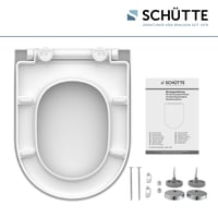 Schütte 82910 Duroplast WC daska, D-oblik, bijela, sa sustavom mekog zatvaranja i brzim otpuštanjem, nosivost do 175 kg 7