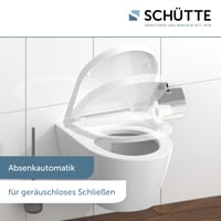 Schütte 82910 Duroplast WC daska, D-oblik, bijela, sa sustavom mekog zatvaranja i brzim otpuštanjem, nosivost do 175 kg 5