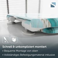 Capac WC Schütte ANCHOR din Duroplast cu închidere lentă și eliberare rapidă, capacitate portantă 175 kg, Turcoaz, 45,5x37,5 cm 6