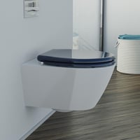 WC sedadlo Schütte antracitové duroplastové s pomalým sklápaním a rýchloupínaním, antracitová farba — má škrabanec/prasklinu (stav: pozri 2. obrázok) 12