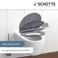 WC sedadlo Schütte antracitové duroplastové s pomalým sklápaním a rýchloupínaním, antracitová farba — má škrabanec/prasklinu (stav: pozri 2. obrázok) 4