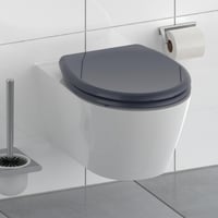 WC sedadlo Schütte antracitové duroplastové s pomalým sklápaním a rýchloupínaním, antracitová farba — má škrabanec/prasklinu (stav: pozri 2. obrázok) 11