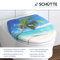 Schütte Caribbean Duroplast WC-ülőke lassú záródással - strand mintás 7