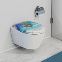 Schütte Caribbean Duroplast WC-ülőke lassú záródással - strand mintás 9