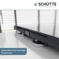 Schütte D-Shape WC-ülőke Soft-Close Mechanizmussal, Antracit-Szürke Szín, Lassan Záródó Lecsapódásgátlóval 5